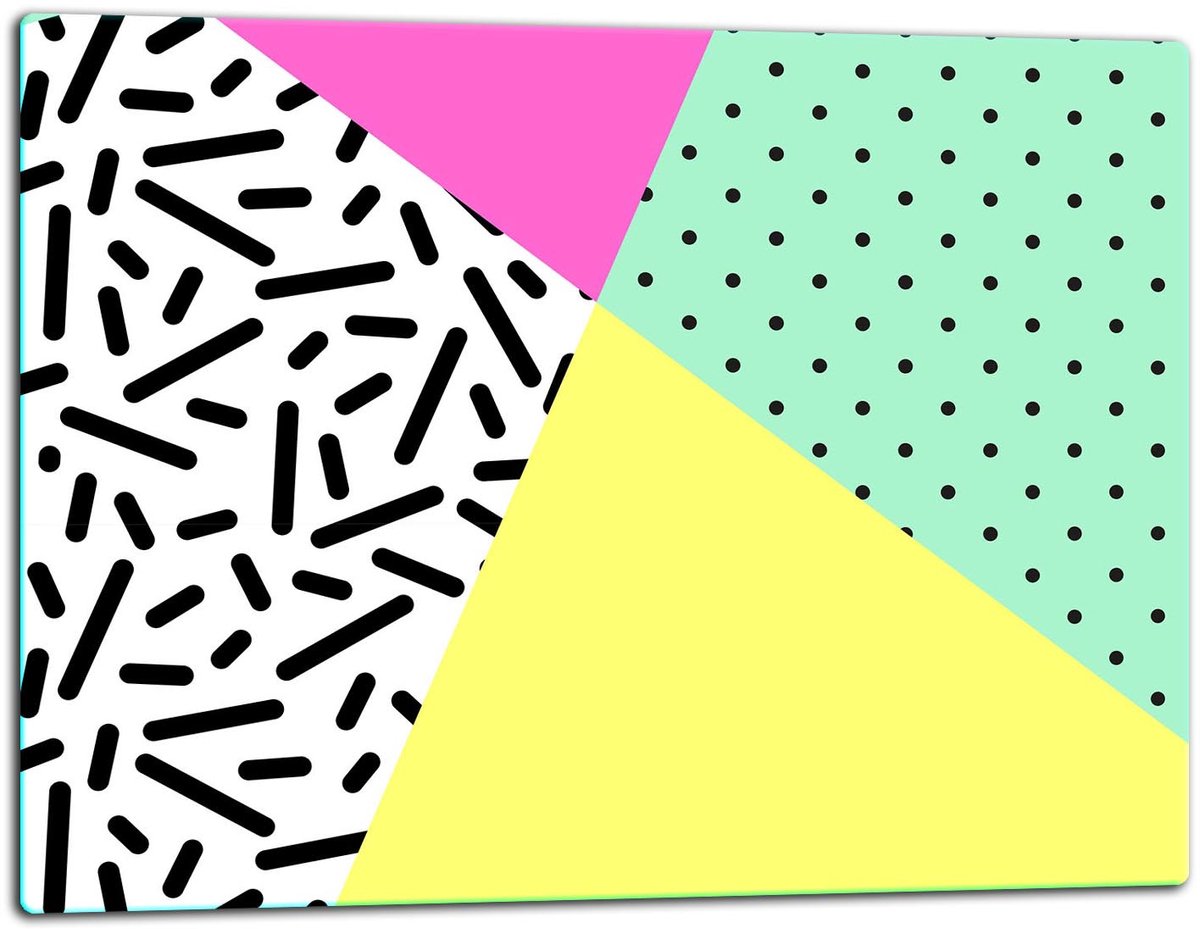 TMK ArtDeko - Snijplank - Glas - 52x40 cm - Inductie Kookplaat Bescherming