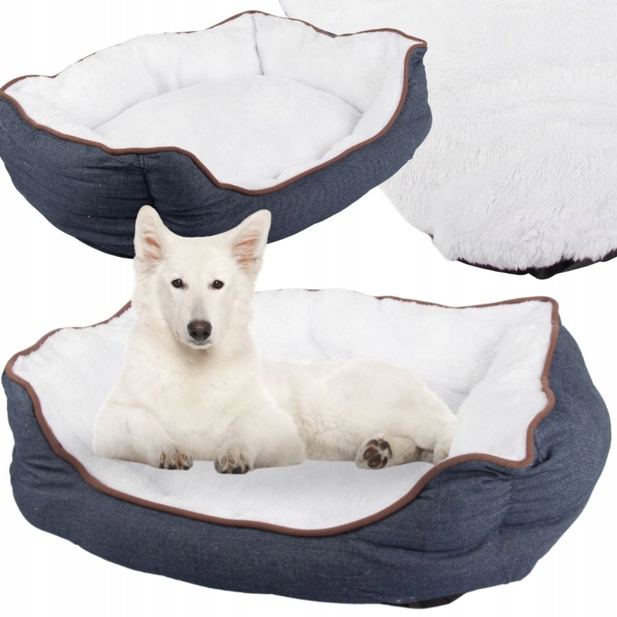 Ouyaying - Comfortabel Huisdierbed - Middelgroot - Wasbare Kussen - Antislip Onderkant