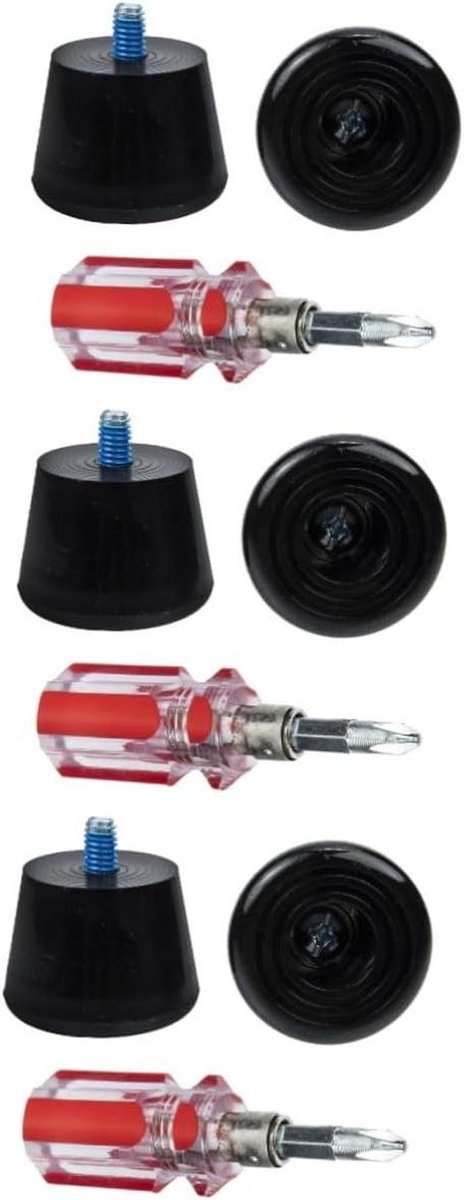 Skate Remblokken - Roller Skate Stoppers - Veilig Remmen - Slijtvast Rubber - 4.5x4.5x4 cm - Zwart