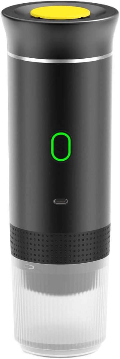 Elektrische Koffiemachine - Reis Koffiezetapparaat - Koffie Zetten Onderweg - Grote Batterij Capaciteit - 60 ml Tank - Zwart