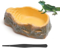 Reptielen waterschaal, terrarium-drinkbak, voederschaal voor schildpad, slang, gekko