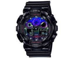 Casio G-Shock Virtual Rainbow Series zwart herenhorloge GA-100RGB-1AER