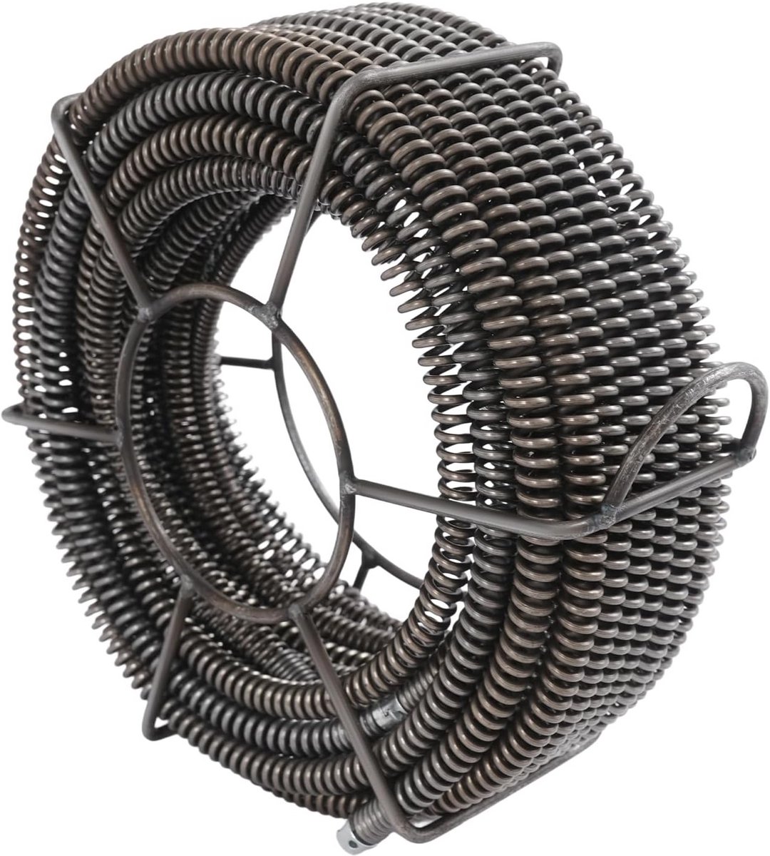 16 mm spring spiral, tube cleaning spiral, set 4 sections 4.9 m + 1 section 2.5 m, 65 manganese steel, drain cleaner, spiral for pipe cleaner, pipe cleaner, drain cleaner