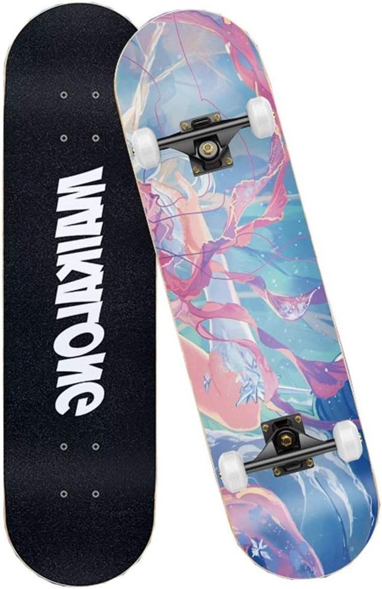 Skateboard dek 7-laags esdoorn Lager gewicht 150kg Professionele vaardigheid skateboard Geschikt voor volwassenen kinderen beginners Kids Complete