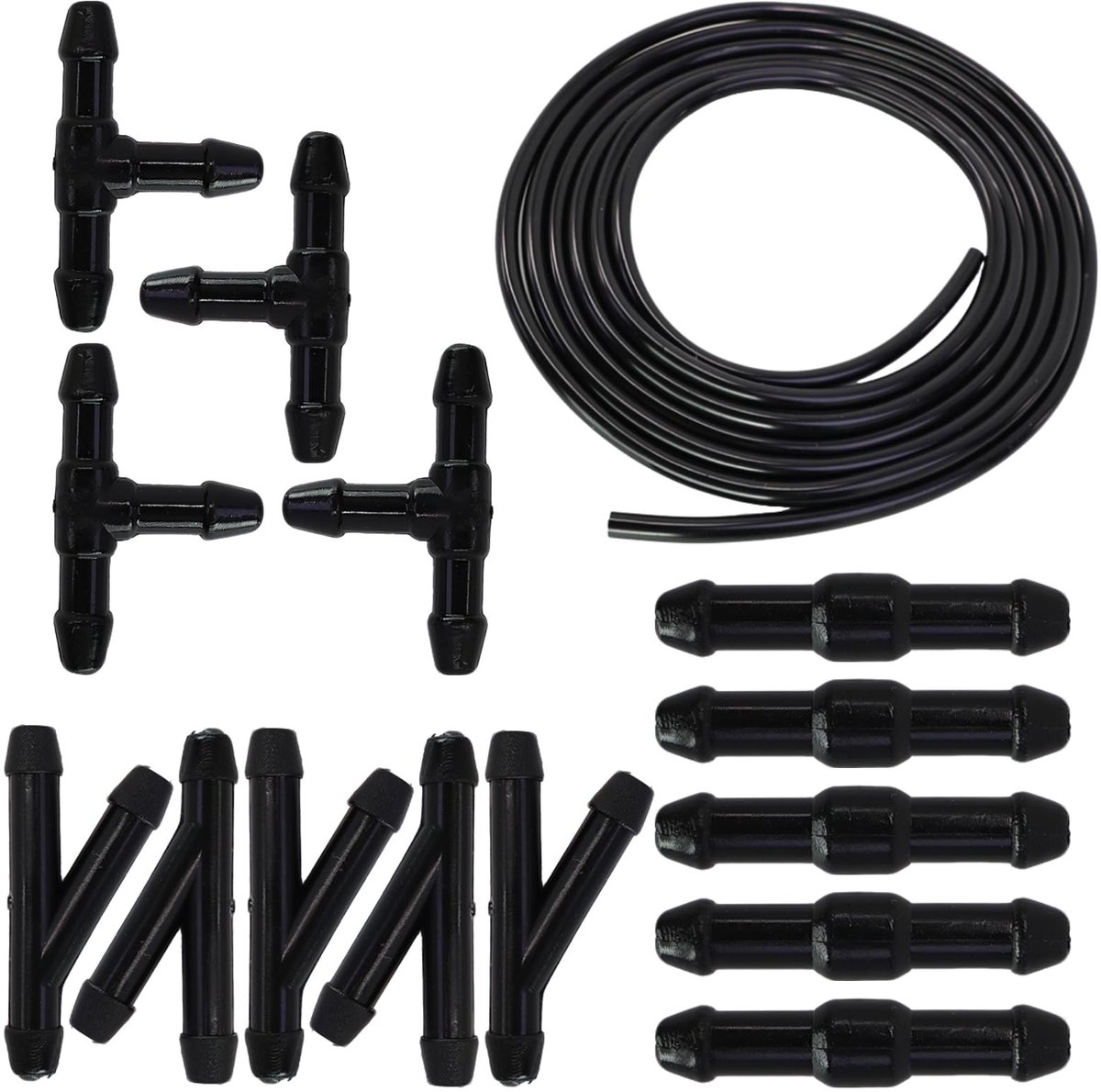NTH products- Reparatieset Hoogwaardige Componenten - Slangverbinders - Ruitensproeier - Voorruitreinigingssystemen - 3 Meter Slang - 15 Stuks - Slangenset