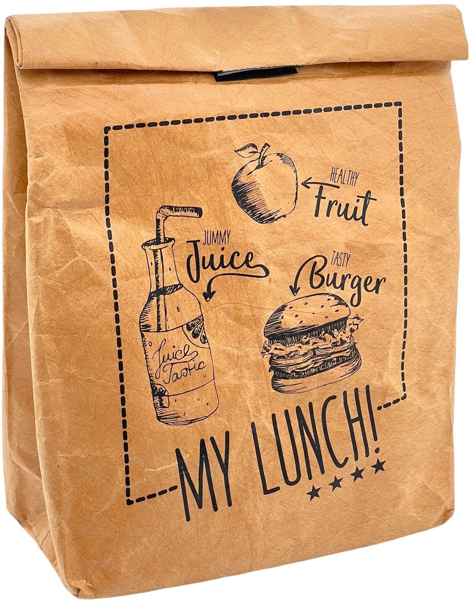 Dailygoods- Lunchzak geïsoleerd - Koeltas met klittenbandsluiting - Thermische tas - Aluminium coating - Afmetingen 31 x 20 x 16 cm - Iconisch lunchtas-design