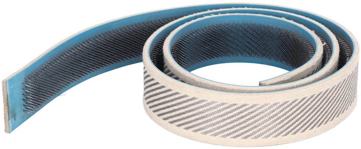 Cosensi- Grijperstrips 100 cm - Roestvrij Staal - Kunstleren Band - Huishoudelijk Gebruik - Flexibele Maatvoering - Geschikt voor Tapijttuftprojecten - Tapijthaak