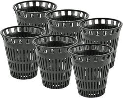 Danco 6 Replacement Baskets for Shower Drain Hair Catcher, Black, 10739P