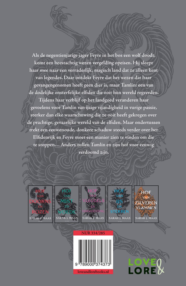 Hof van doorns en rozen 1 - Hof van doorns en rozen - back cover