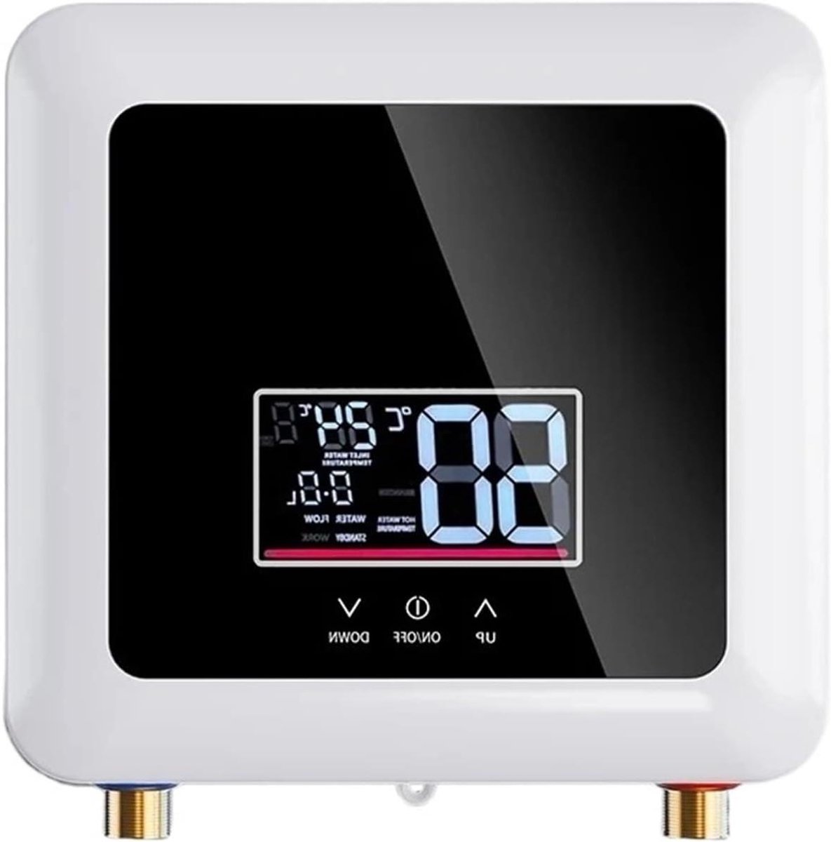 Doorstromer Boiler - Warmwaterketel - Direct Warm Water - Instelbare Temperatuur - Compact Design - Zwart