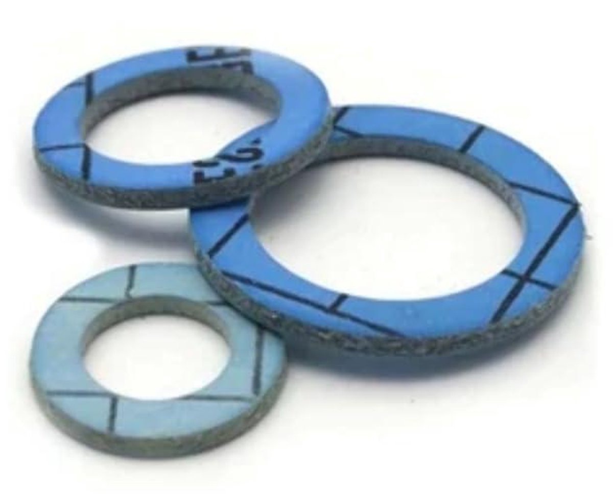Afdichting Omnia - Wasring Toilet - Sanitair Reparatie - Asbestvrij - 44.5 x 36 mm - Zwart