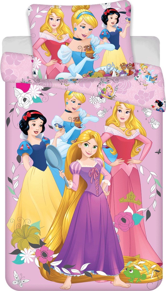 Disney Princess Dekbedovertrek Beauty - 140 x 200 cm / 60 x 70 cm - Katoen