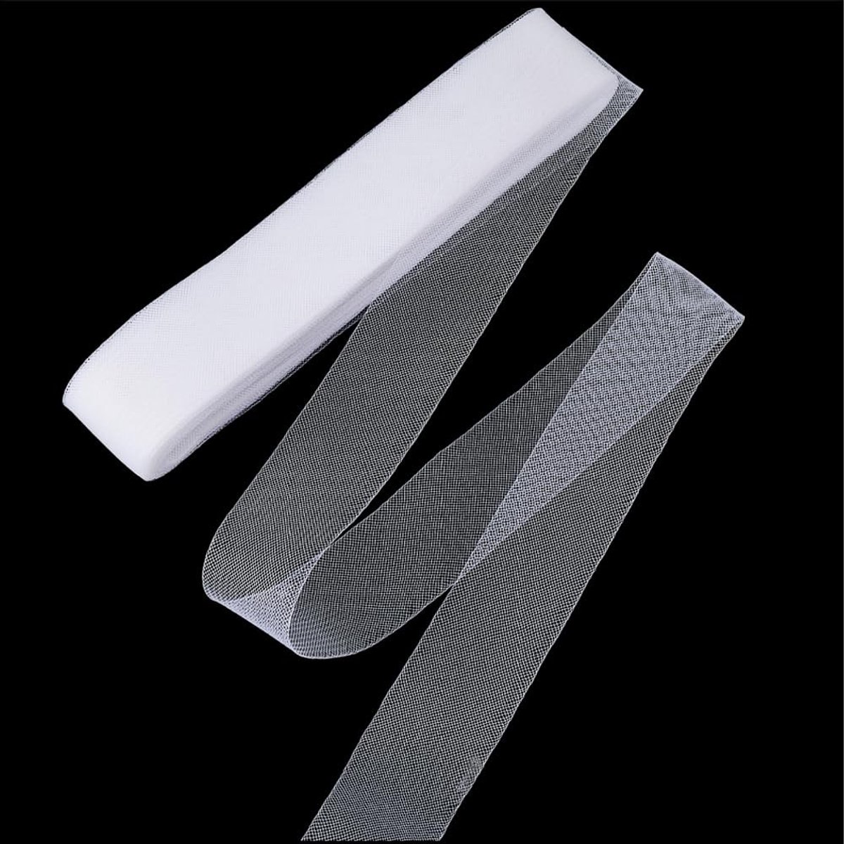 Solidchoice - Dailygoody - Vlecht trim - Paardenhaar - Stijve vlecht voor DIY - Wit - Accessoires - Perfect voor bruiloften en feesten