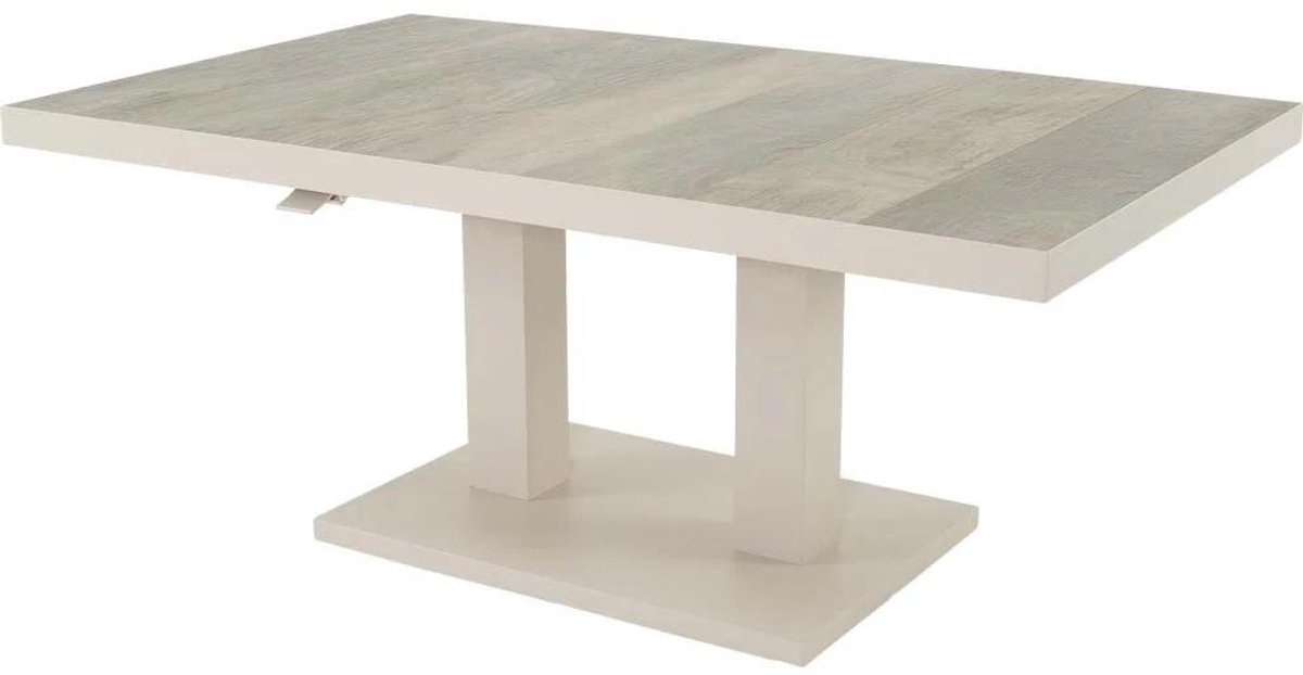 Les - Prato-loungetafel verstelbaar 140x85 cm - crème