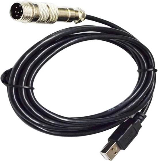 USB naar DIN kabel - Datakabel versnellingspook - Sim Racing - Plug and Play - 2 meter - Zwart — afbeelding 3