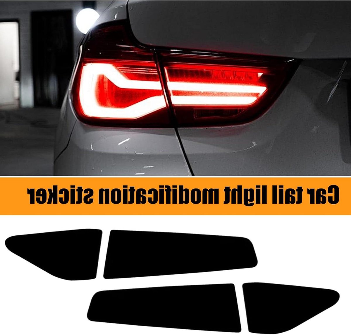 Achterlicht Folie - Lamp Sticker - Voertuig Decoratie - Gerookt Mat Effect - Universele Pa
