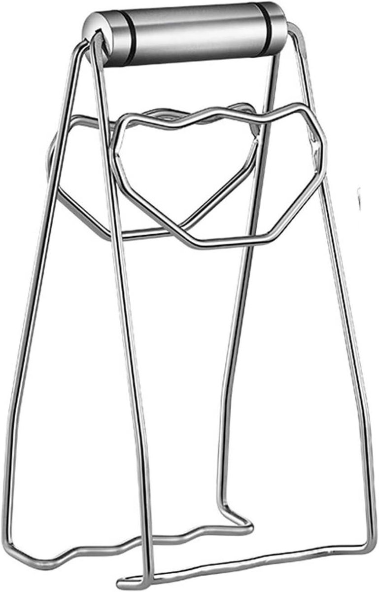 Anti-verbrandingstang - Bordklem Keukentang - Hete Borden Pakken - Hittebestendig Roestvrij Staal - 2 stuks - Zilver