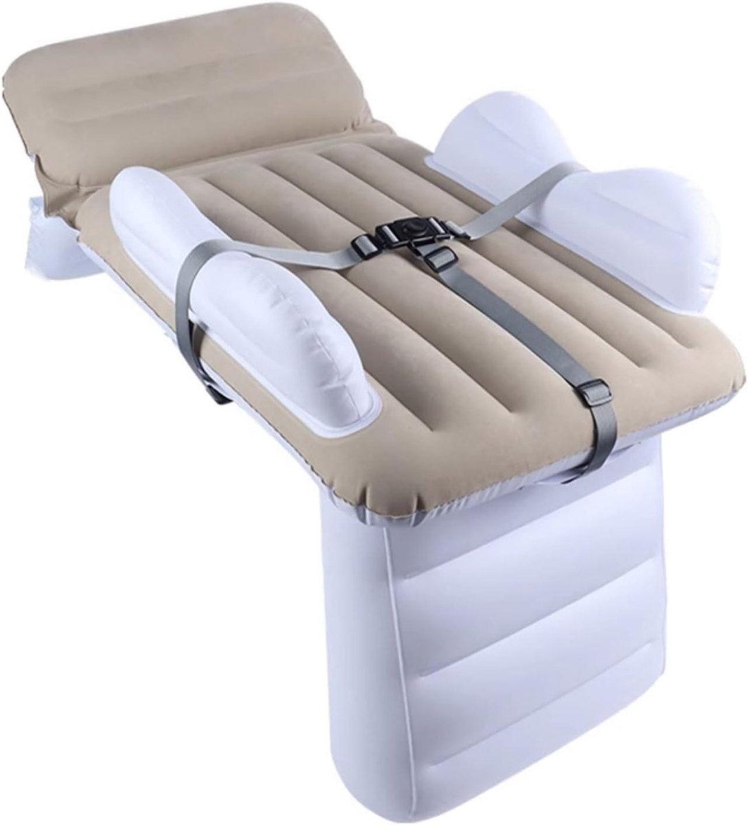 Opblaasbaar Reisbed - Kinder Autobed - Comfortabel Reizen - Specifiek Ontwerp - 1.3 Kilogram - Grijs