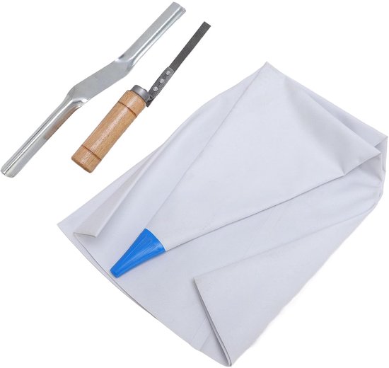 Metselmortel Zakken Set - Voeggereedschap - Voegen van stenen - Duurzame PVC constructie - 3 stuks - Grijs — afbeelding 4
