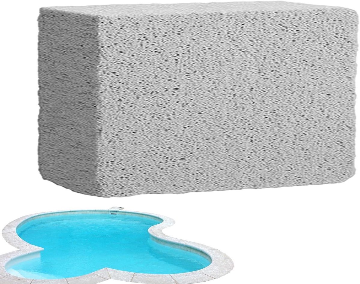Puinsteen Schoonmaker - Tegel & Betonschraper - Zwembanden Verwijderen - Veelzijdig Huishoudelijk Gebruik - 10.2 x 7.3 cm - Grijs