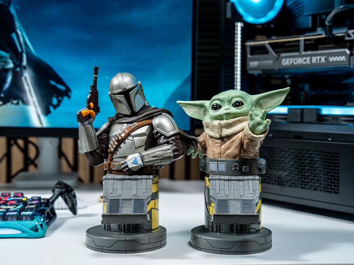 Star Wars - Grogu Mandalorian apprentice - figurine standaard voor telefoon | controller | oplaadcase (Cable Guys R.E.S.T.) — afbeelding 19