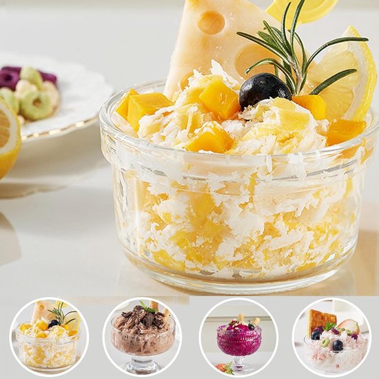 Handmatige IJscrusher - Sneeuwconemachine IJsmachine - Dessertbereiding - Stroomloos Apparaat - 22 x 12 x 22 cm - Zilverkleurig — afbeelding 5