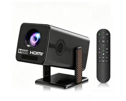 Xnano Mini beamer - Thuisbioscoop- Android 13 -smart projector - native Full HD 1080p - 4K ondersteuning - WiFi 6 - Bluetooth 5.2 - autofocus - auto keystone - Draagbaar en Draadloos met accu - Zwart