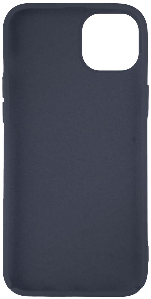 Jaym, Geschikt voor Apple iPhone 14 Plus Premium Siliconen Microvezel Hoesje, Blauw