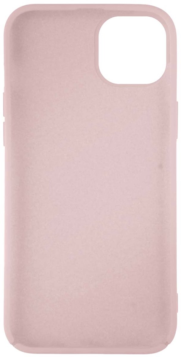 Jaym, Geschikt voor Apple iPhone 14 Premium Siliconen Microvezel Hoesje, Roze
