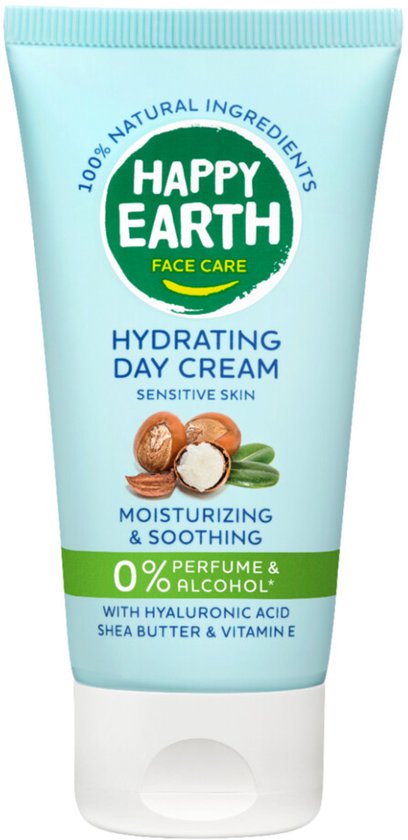 Happy Earth 100% Natuurlijke Hydraterende Dagcrème - 50 ml