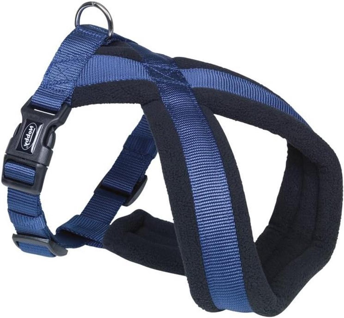 Comfort Harnas Hond - Honden Tuigje - Veilig Wandelen - Zachte Fleece Voering - 30-40 cm Borst - Blauw