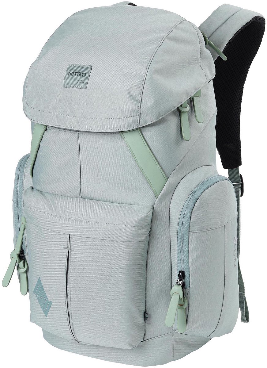 NITRO vrijetijdsrugzak rugzak met laptopvak Daypacker Two Backpack 32L Mint mintgroen