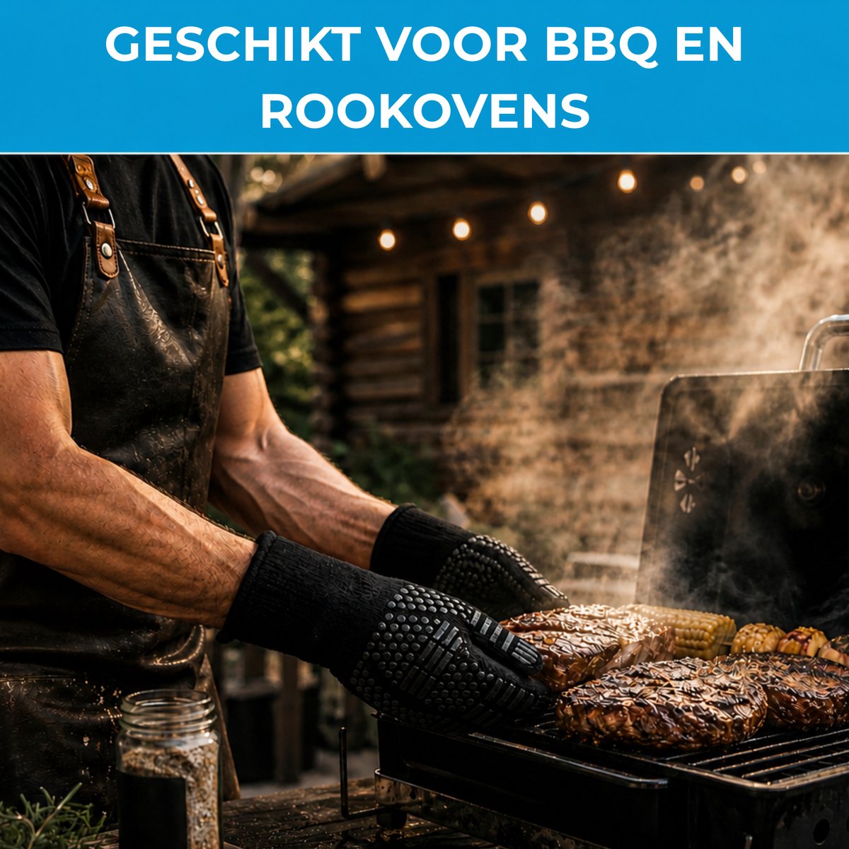BBQ BBQ 500°C Hittebestendige Handschoenen - afbeelding 4