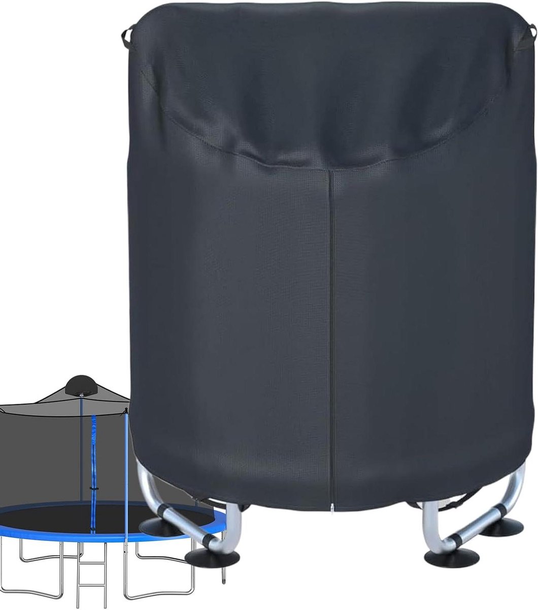 Trampolinehoes - Beschermhoes - Tuin Beschermen - Waterdicht Scheurvast - 140 cm - Grijs