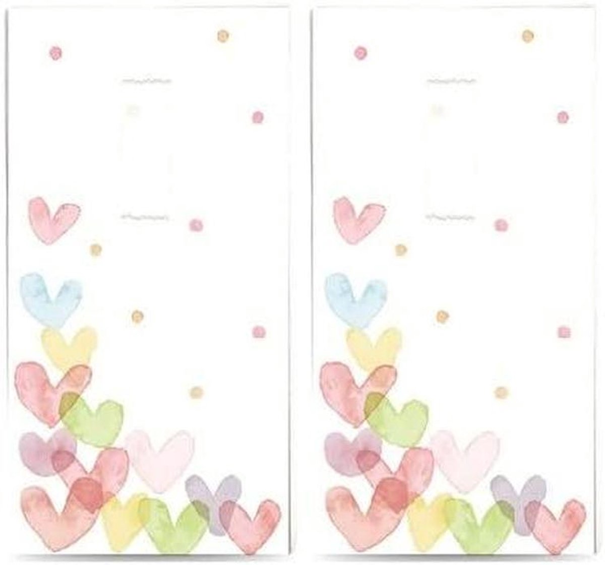 Zakdoeken Bruiloft - Papieren zakjes - Speciale gelegenheid - Motief als cadeau - 20 stuks - Pastel