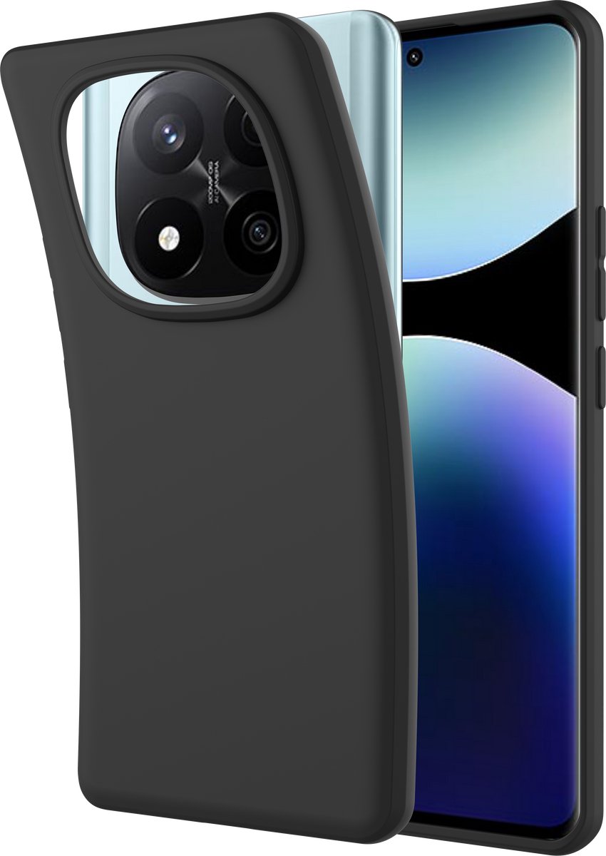 Just in Case Soft Design Xiaomi Redmi Note 14 Pro+ 5G Back Cover Zwart