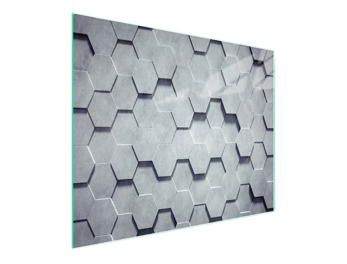 TMK ArtDeko Serie - Glazen Snijplank - 52x30cm - Hittebestendig - Antislip