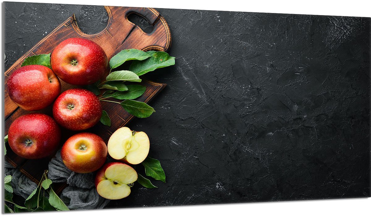 TMK ArtDeko - Snijplank - Glasbeschermplaat - 90x52 cm - Apple Design