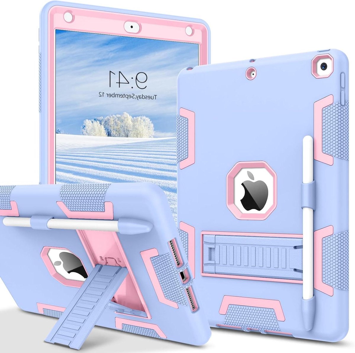 Tablet Hoes - Beschermhoes - Apparaat Beschermen - 3-in-1 Robuust Design - 10.2 Inch - Zwart