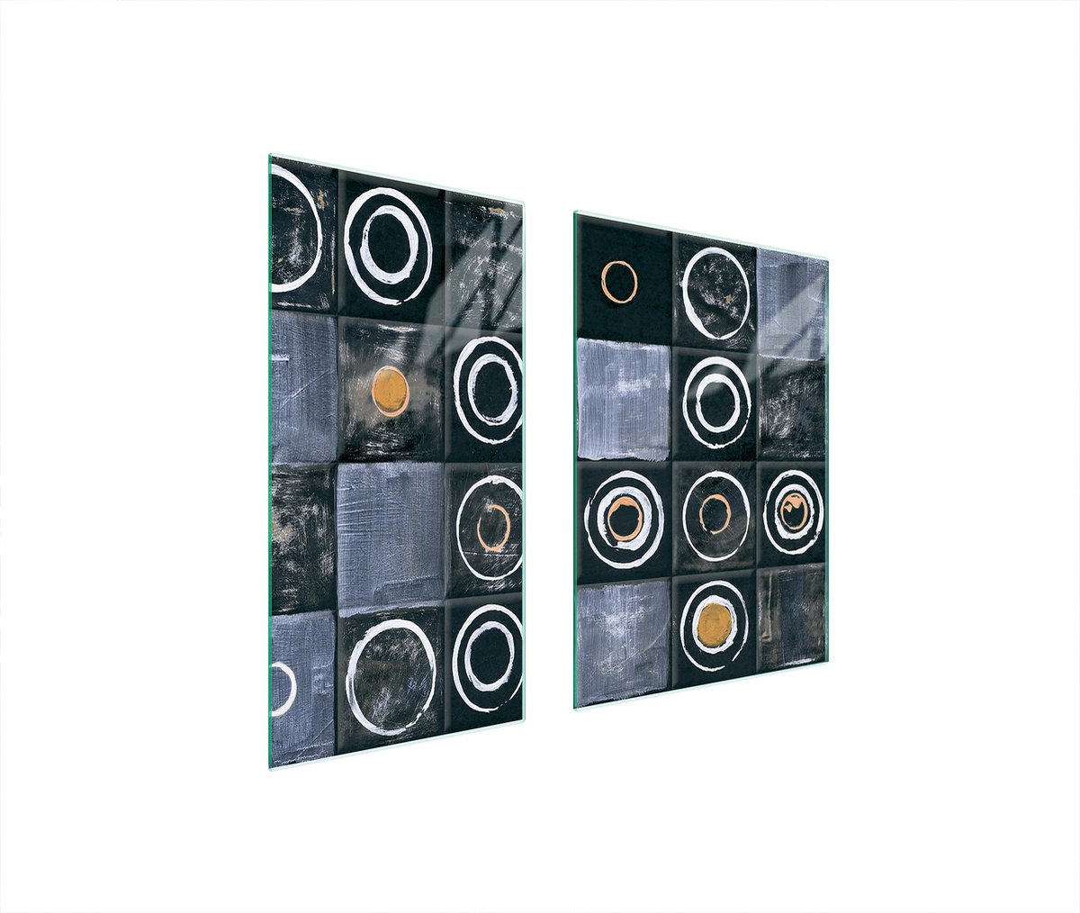 TMK ArtDeko - Snijplank Glas - 75x52 cm - Hartvormig Glas - UV Druk