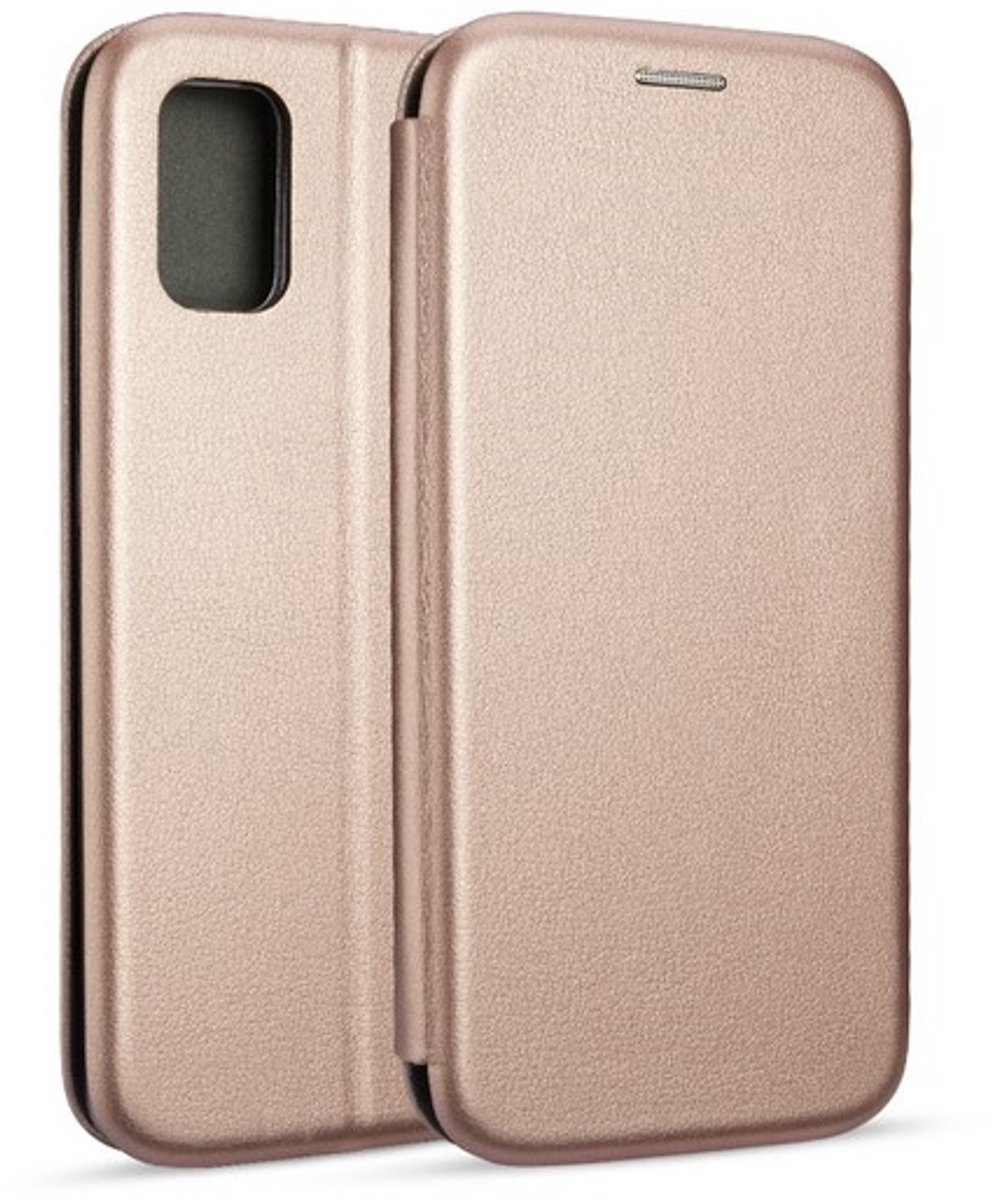 Beline Case Book Magnetisch Samsung A41 A4 roze-goud/roségoud