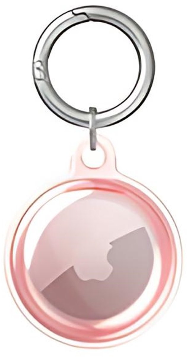 Mercury AirTag Serie - Beschermhoes - Roze - TPU - Met Karabijnhaak