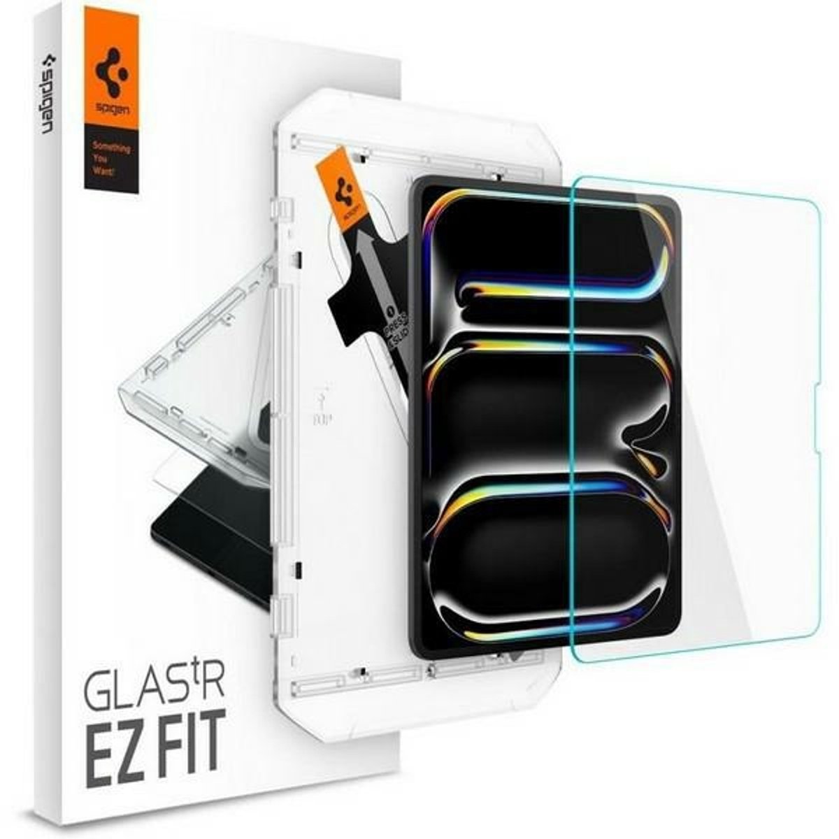 Spigen Glas.TR EZ FIT - Gehard Glazen Bescherming - iPad Pro 13" 2024 - Ultradunne Ontwerp - Oleofobische Coating