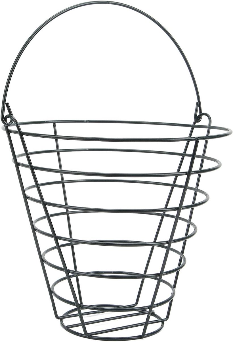 Golfbal Opbergmand - Balhouder Golf - Golfen Organiseren - Opvouwbaar Handvat - 30 cm - Metaal