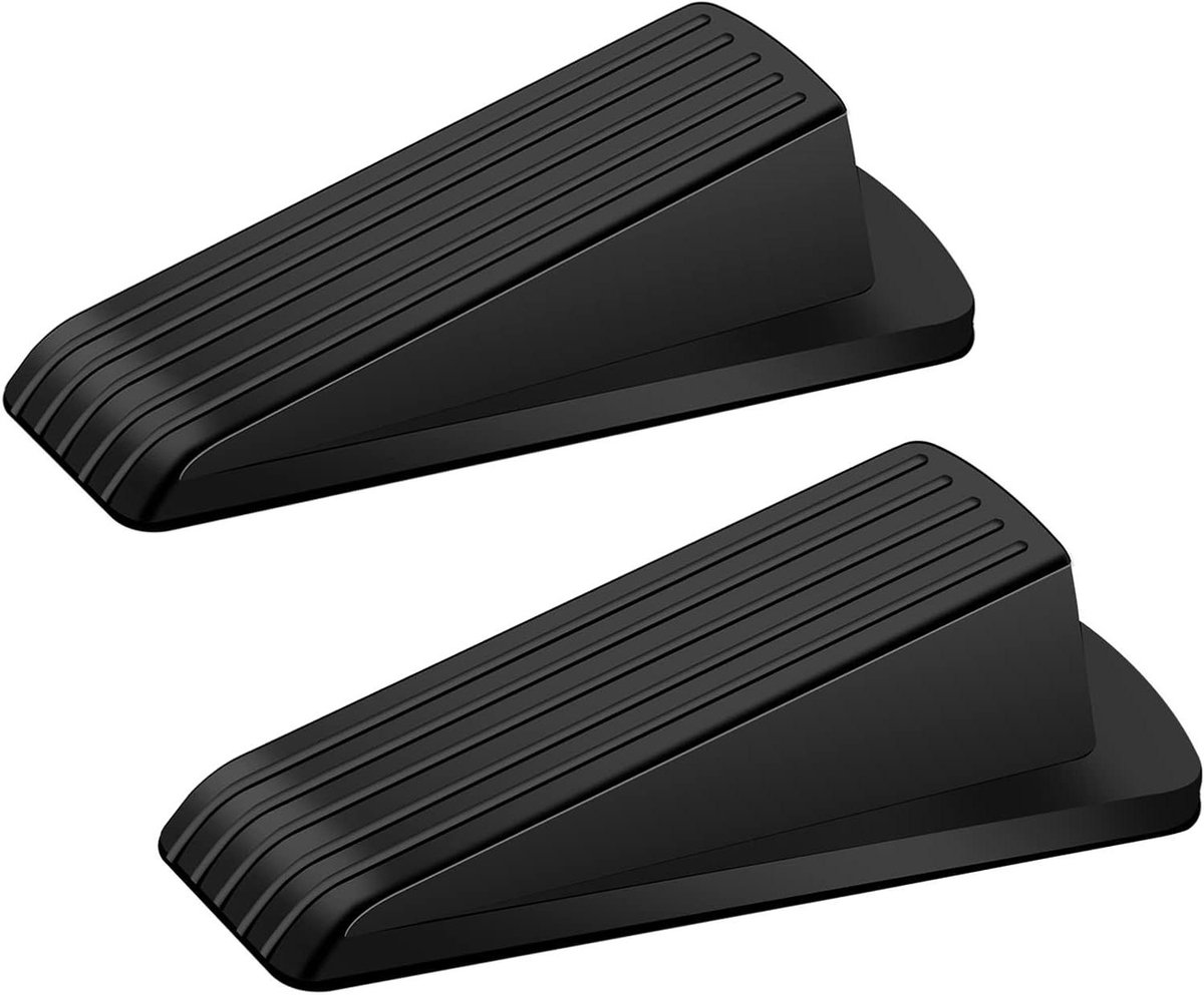 Deurstopper Set - Deurwiggen - Deuren Open Houden - Antislip Rubber - 12 cm x 5.5 cm x 3.3 cm