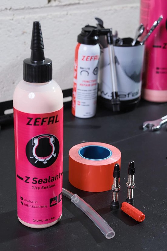 MTB Reparatiekit - Tubeless Kit - Fietsbanden Repareren - Met Lijm - 20 mm - Zwart van Merkloos — afbeelding 4