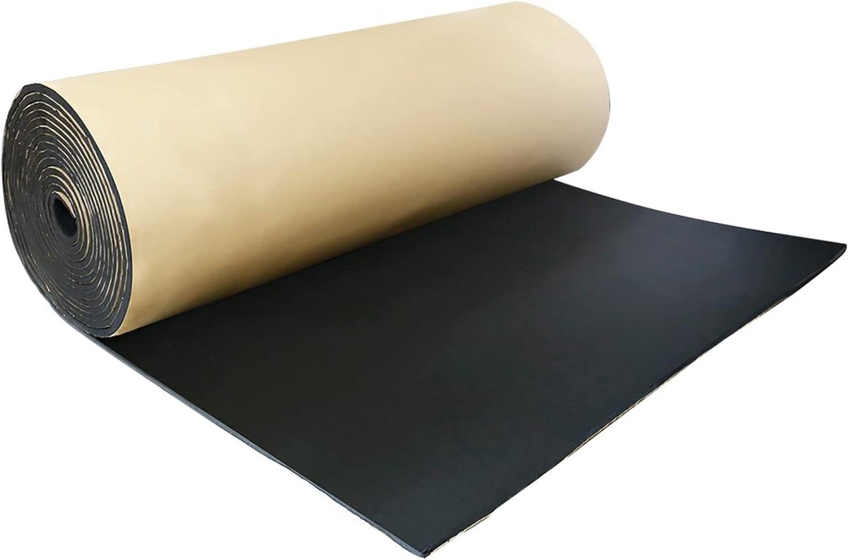 Geluidsisolatieschuim - Warmte isolatie mat - Auto isoleren - Waterdicht en vuurvast - 152 x 100 cm - Zwart