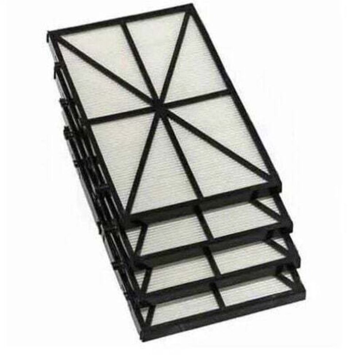 Set van vier filterplaten geschikt voor Tiger Shark RCX70101PAK2 - Zwart - Accessoires geschikt voor zwembadrobots