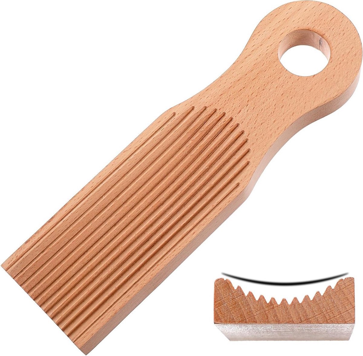 Houten pastaplank voor gnocchi en garganelli, ideaal keukengereedschap voor thuisbakken en koken
