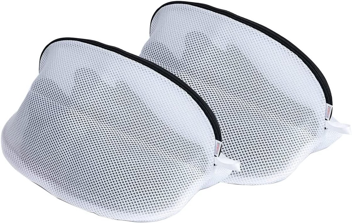 Schoenwaszak voor de wasmachine, hoge bescherming, duurzaam wasnet met rits voor sneakers en sportschoenen - 45x30x30cm, ideaal voor delicate was.